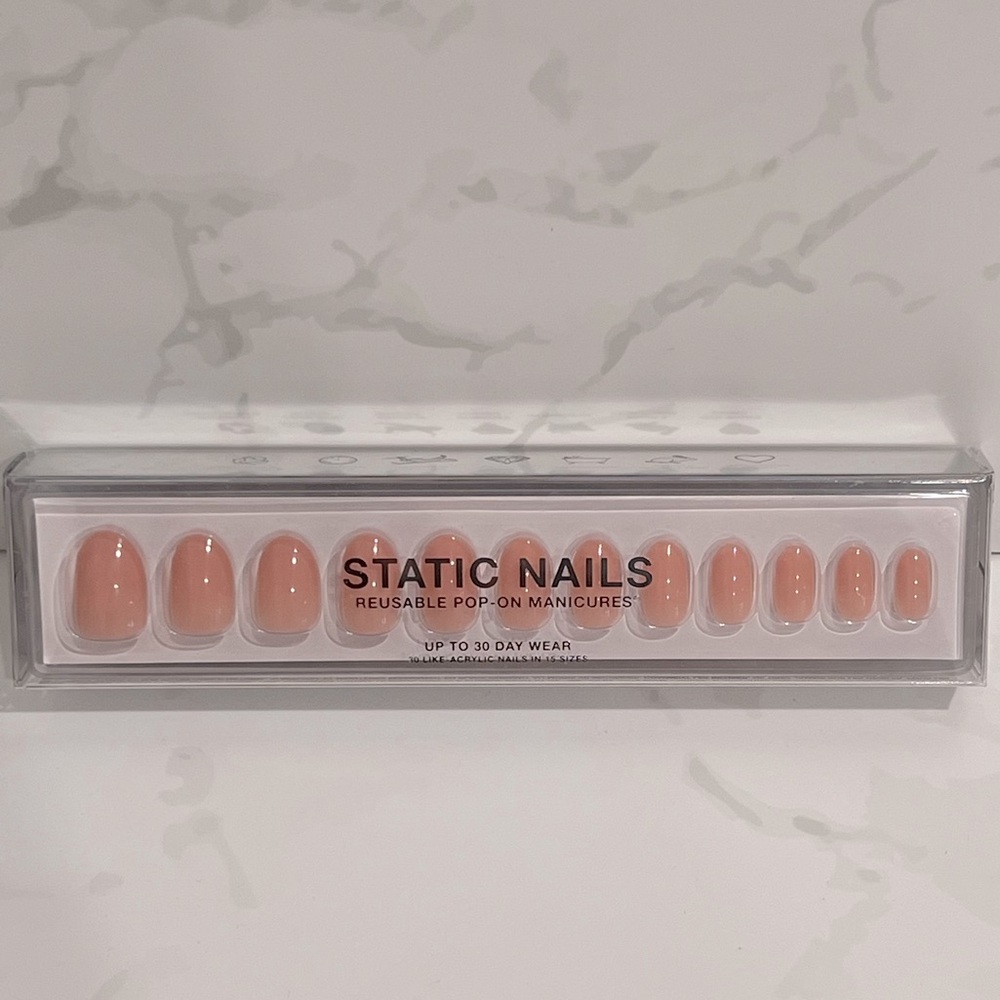 Static Nails Reusable Pop On Manicures - New In Box